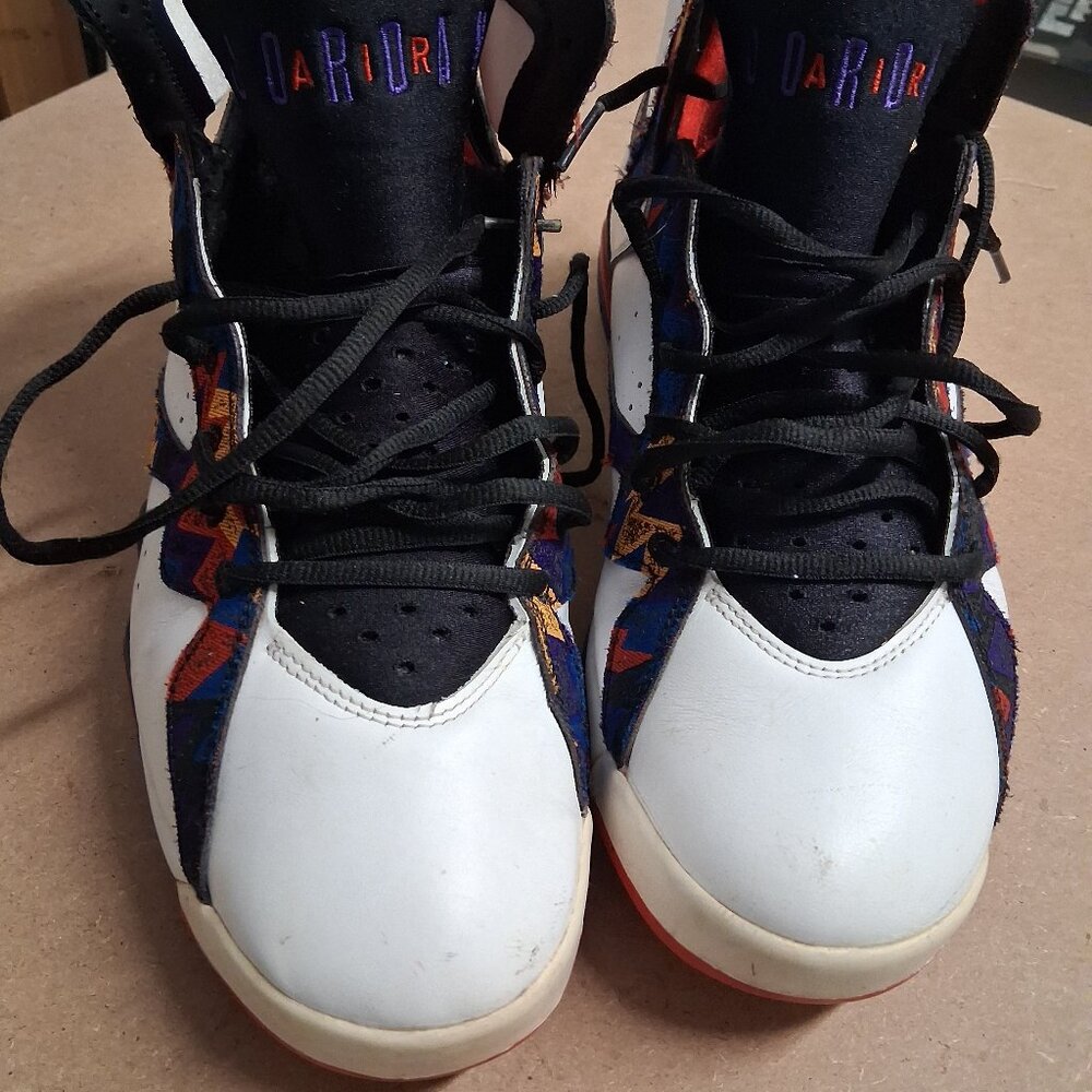 Air Jordan 7 Retro “Nothing But Net / Sweater” (2015) White/Black-Bright Concord